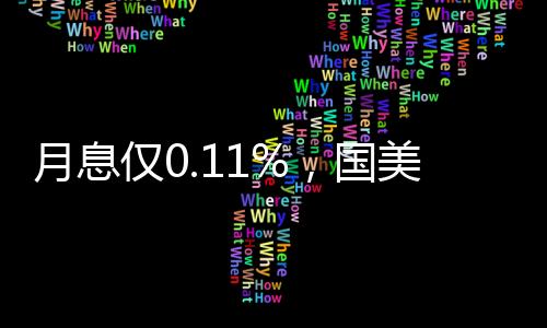 月息仅0.11%,国美金融分期”美易分”让你尽情剁手11.11!
